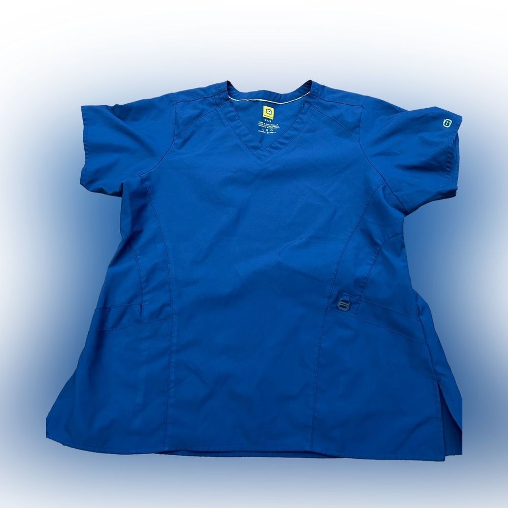Women’s WonderWink Navy Blue Scrub Top